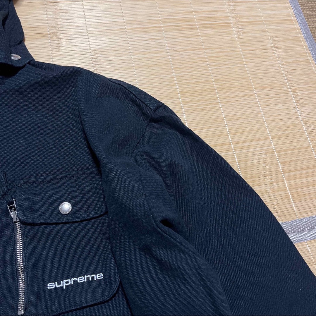 Supreme(シュプリーム)のSupreme Canvas Clip Jacket ジャケット　XXL 黒 メンズのジャケット/アウター(ブルゾン)の商品写真