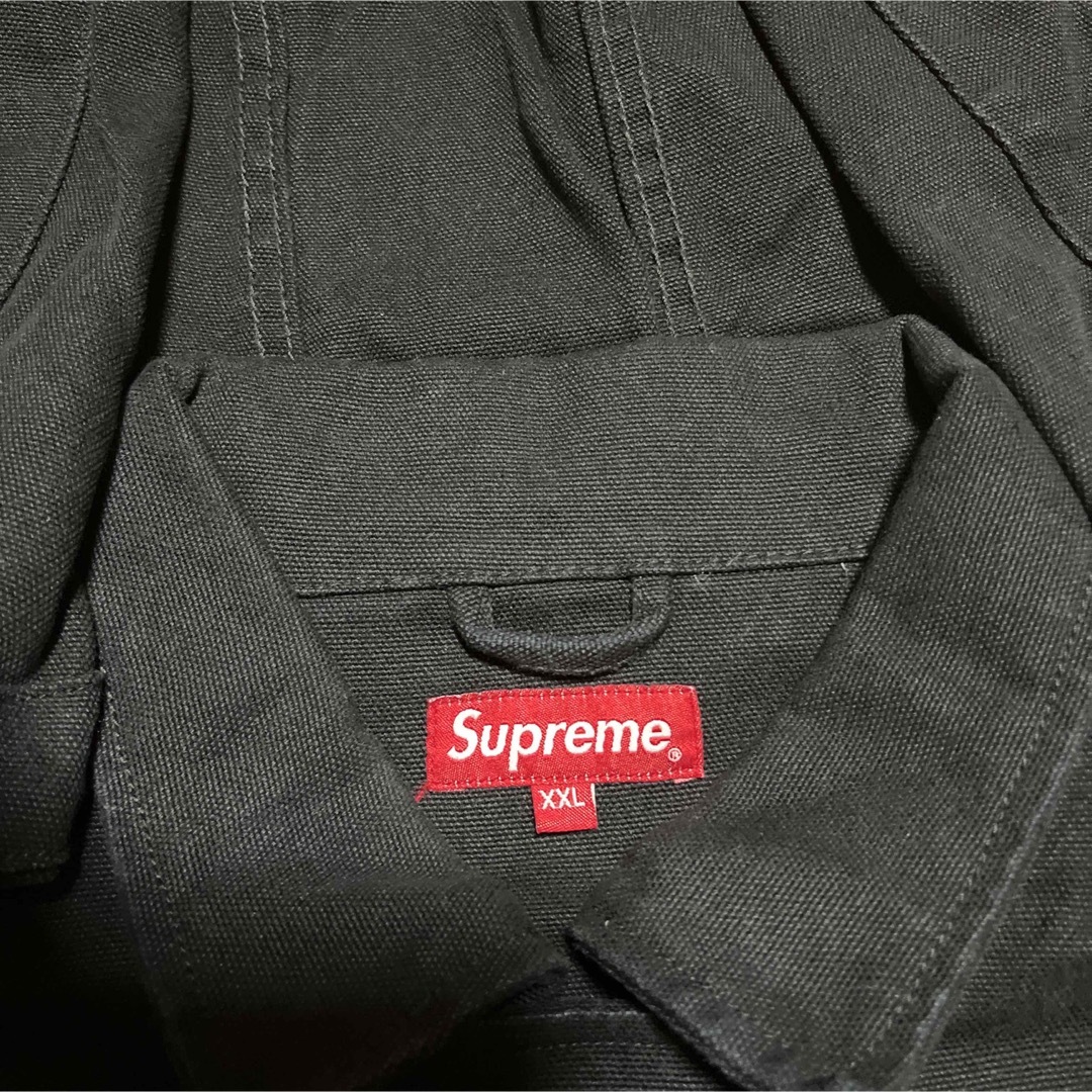 Supreme(シュプリーム)のSupreme Canvas Clip Jacket ジャケット　XXL 黒 メンズのジャケット/アウター(ブルゾン)の商品写真
