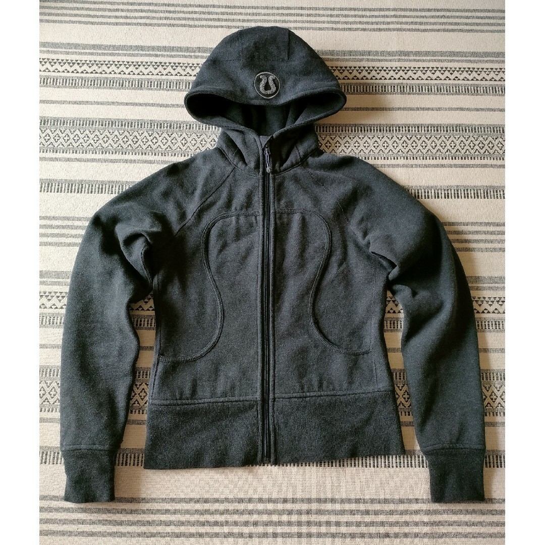 lululemon - lululemon athletica hoodie size 6 ダークグレーの通販 ...