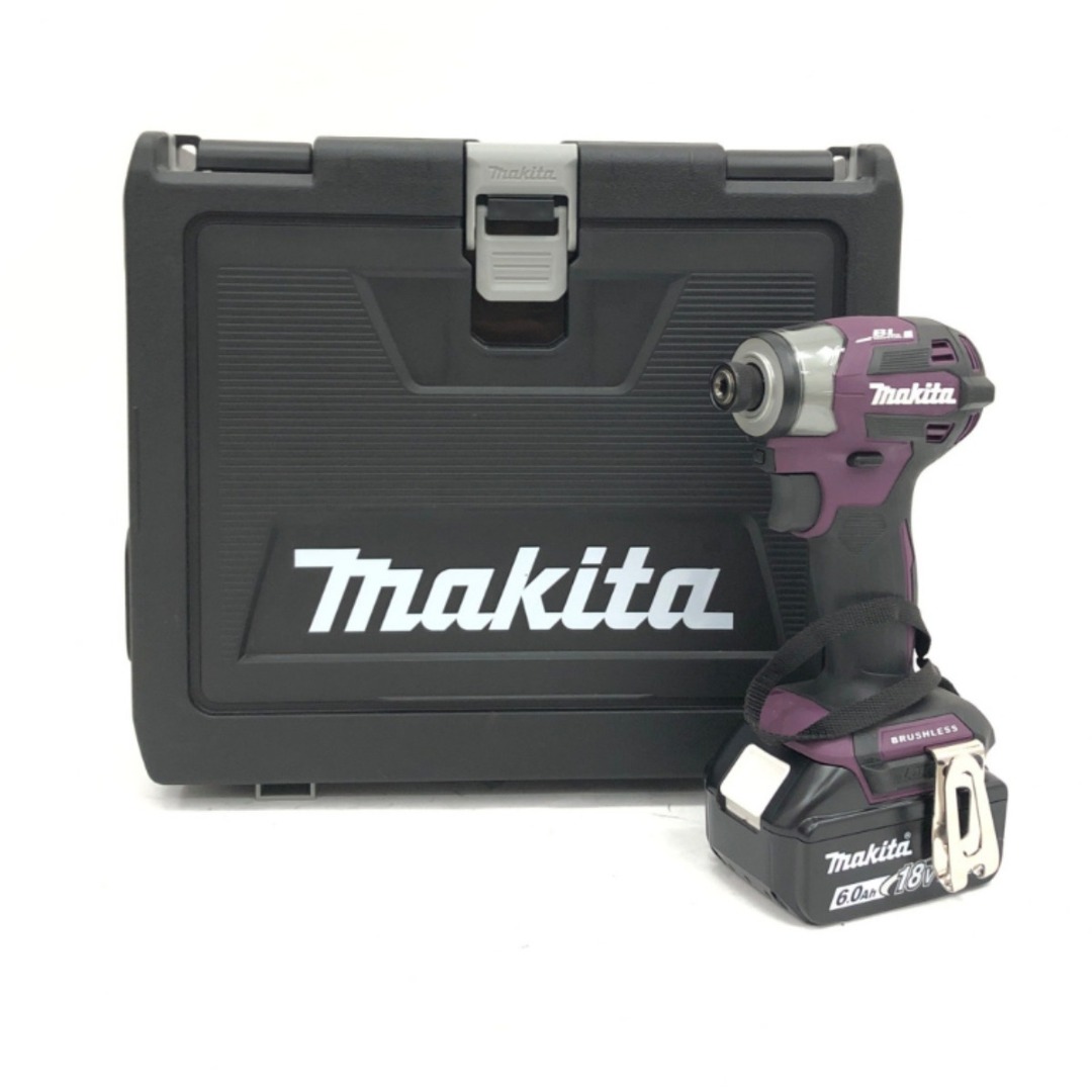 Makita(マキタ)の▼▼MAKITA マキタ インパクトドライバ TD173DGXAP パープル 充電器・充電池付属 インテリア/住まい/日用品のインテリア/住まい/日用品 その他(その他)の商品写真