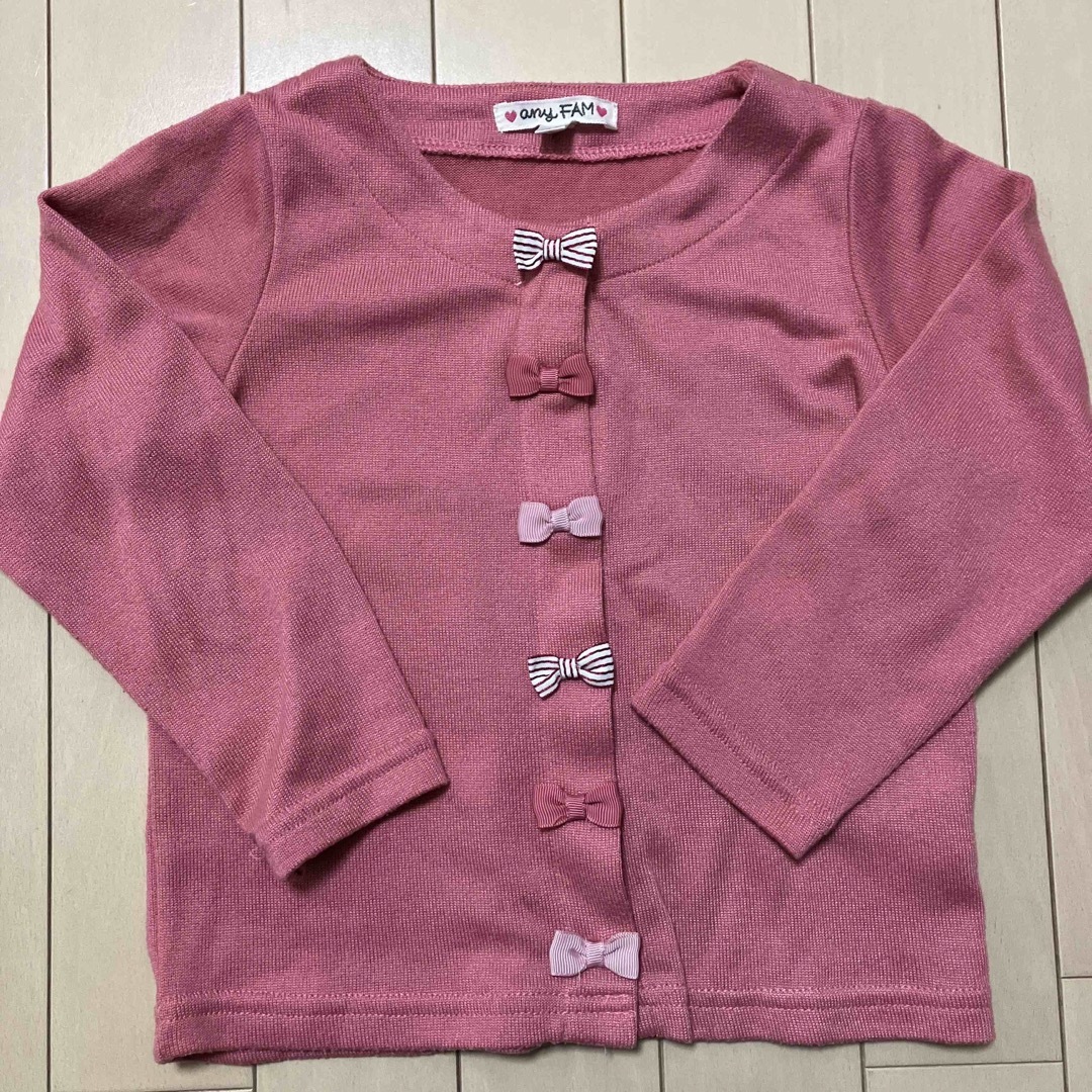 anyFAM(エニィファム)のエニファム anyfam カーディガン 100 キッズ/ベビー/マタニティのキッズ服女の子用(90cm~)(カーディガン)の商品写真