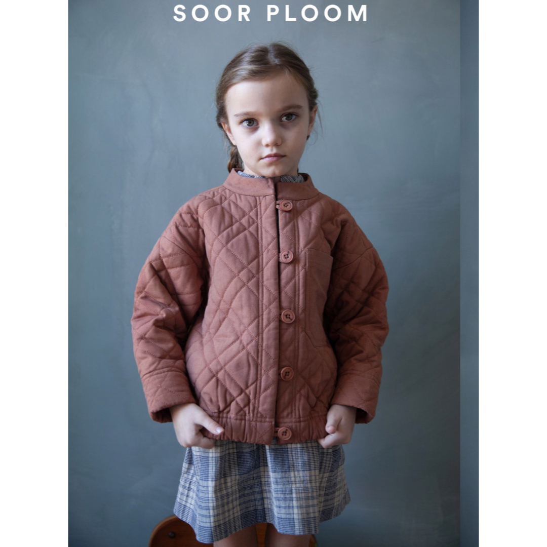 SOOR PLOOM(ソーアプルーム)のsoor ploom Quilted Jacket, Henna 6y キッズ/ベビー/マタニティのキッズ服女の子用(90cm~)(ジャケット/上着)の商品写真