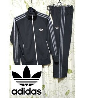 大人気 adidas ジャージ トラックパンツ 黒 白 常田大樹 在原みゆ紀