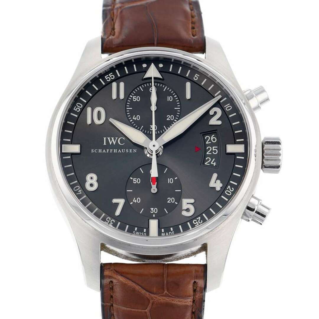 IWC パイロットウォッチ スピットファイア クロノグラフ IW387802 腕時計 グレー文字盤