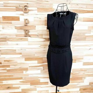 ♪美品♪ZARA♪ビジュー♪タフタ♪ブラウン♪ワンピース♪S♪