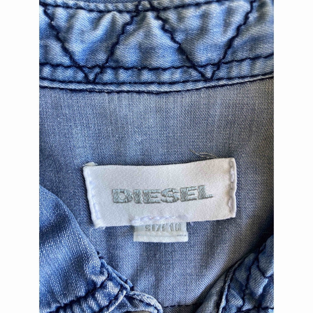 ディーゼルdiesel ダンガリー半袖シャツ キッズ/ベビー/マタニティのキッズ服男の子用(90cm~)(Tシャツ/カットソー)の商品写真