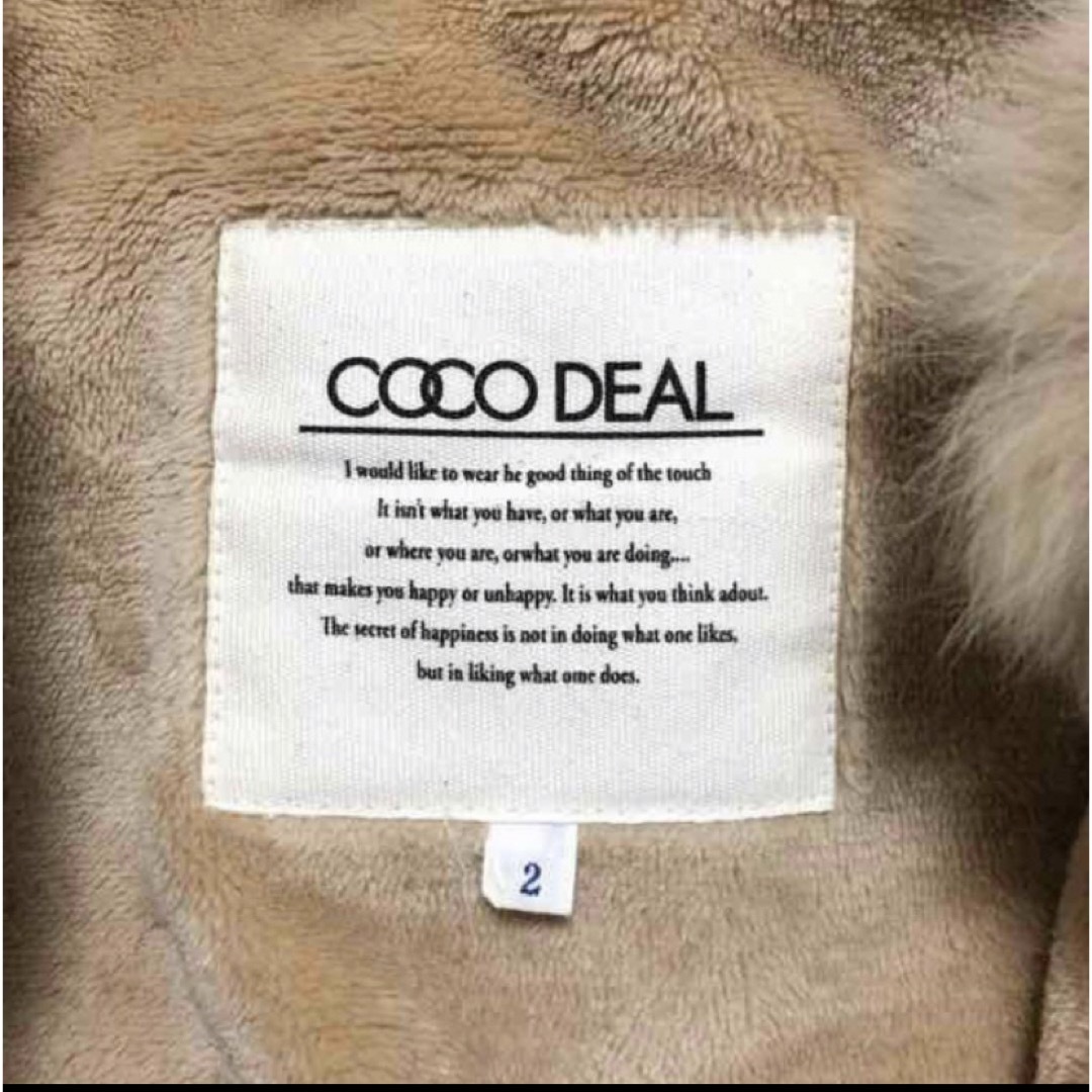 COCO DEAL(ココディール)の★★  COCODEAL ラビットファー　モッズコート　★★ レディースのジャケット/アウター(モッズコート)の商品写真