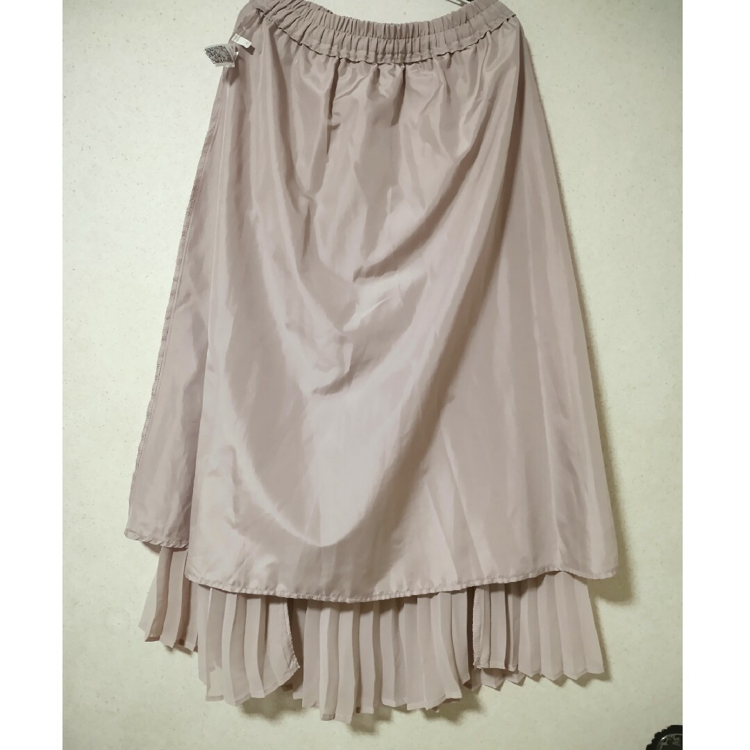 GU(ジーユー)のプリーツスカート くすみピンク レディースのスカート(ロングスカート)の商品写真