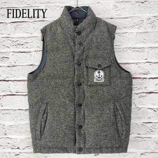 FIDELITY - 【リバーシブル！】フィデリティ  FIDELITY  ダウンベスト ロゴボタン