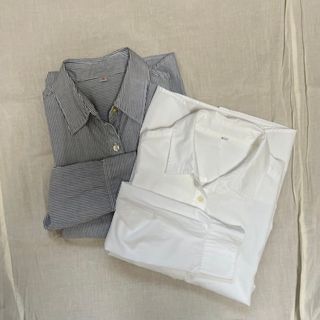 ムジルシリョウヒン(MUJI (無印良品))のオフィスシャツ2枚セット(シャツ/ブラウス(長袖/七分))