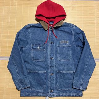 supreme hooded chore coat 17aw　デニム