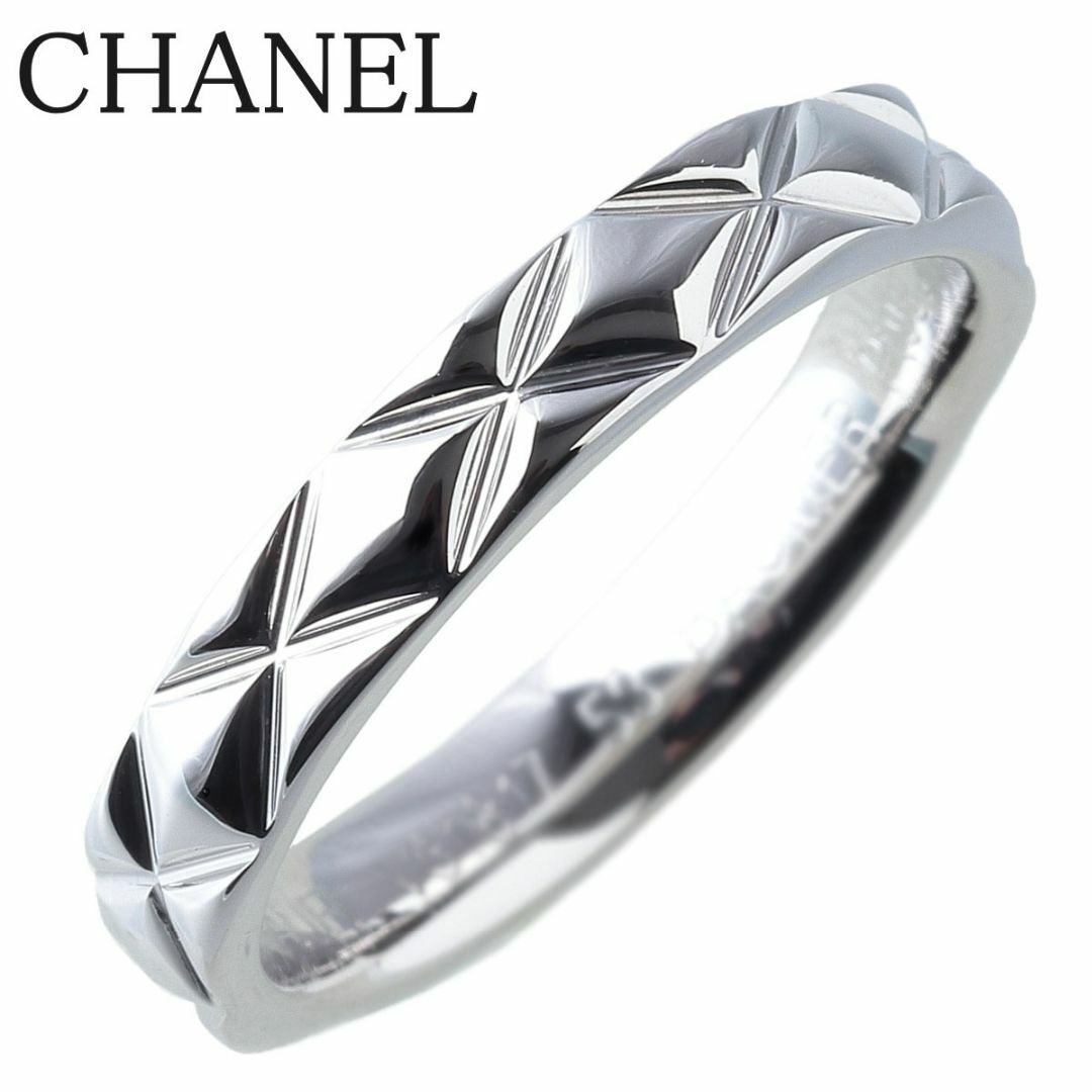 CHANEL - シャネル マトラッセ リング ミディアム #53 PT950 幅3.5mm ...