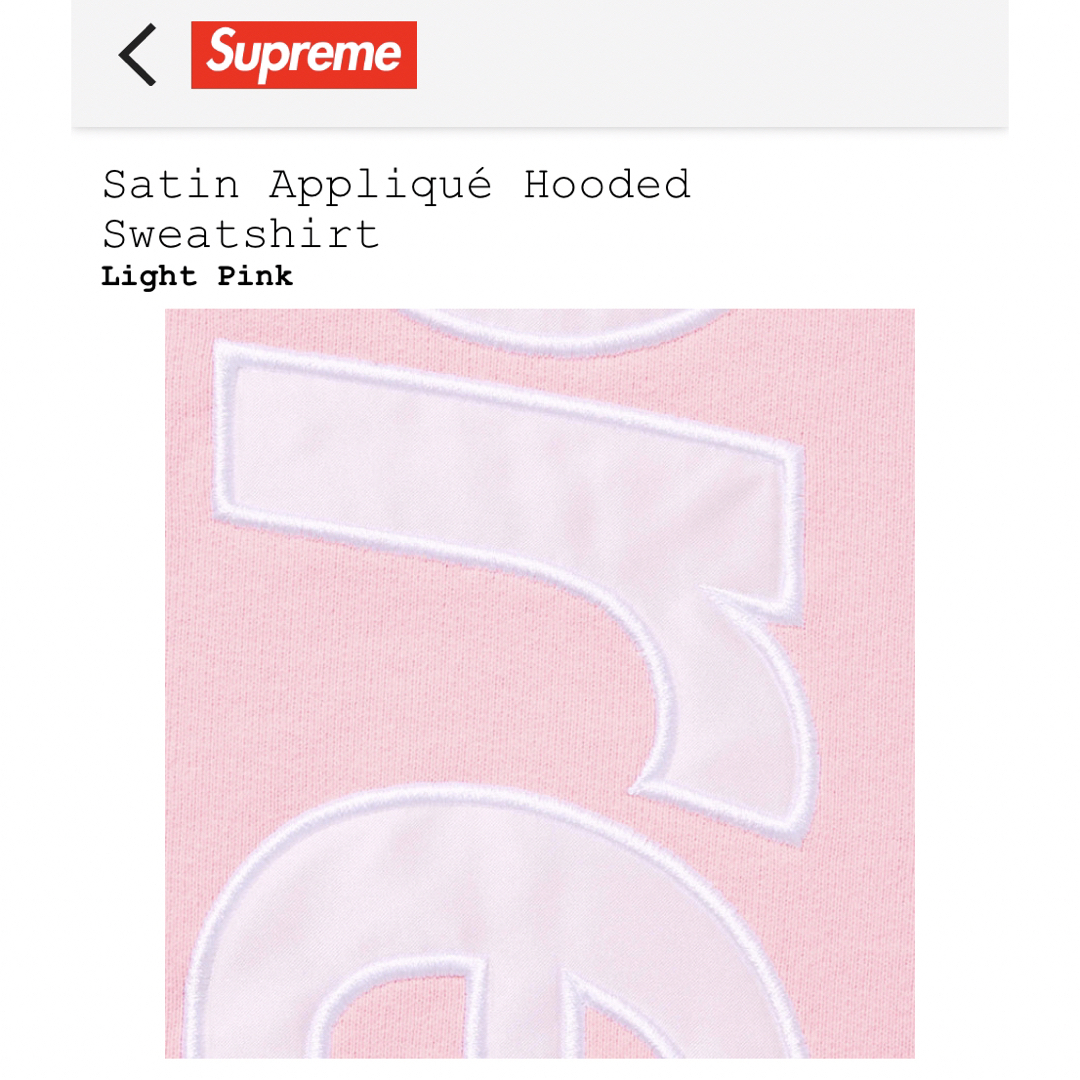 Supreme(シュプリーム)のSupreme Satin Applique Hooded Sweatshirt メンズのトップス(パーカー)の商品写真