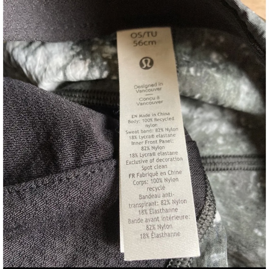 lululemon(ルルレモン)のルルレモン　キャップ　帽子　タイダイ　黒　56 レディースの帽子(キャップ)の商品写真