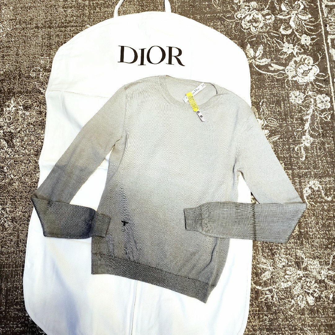 Christian Dior　ディオール　カシミヤシルククルーネックニット