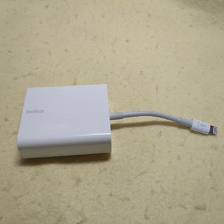 Belkin Lightning toイーサネットアダプター F8J227(PC周辺機器)