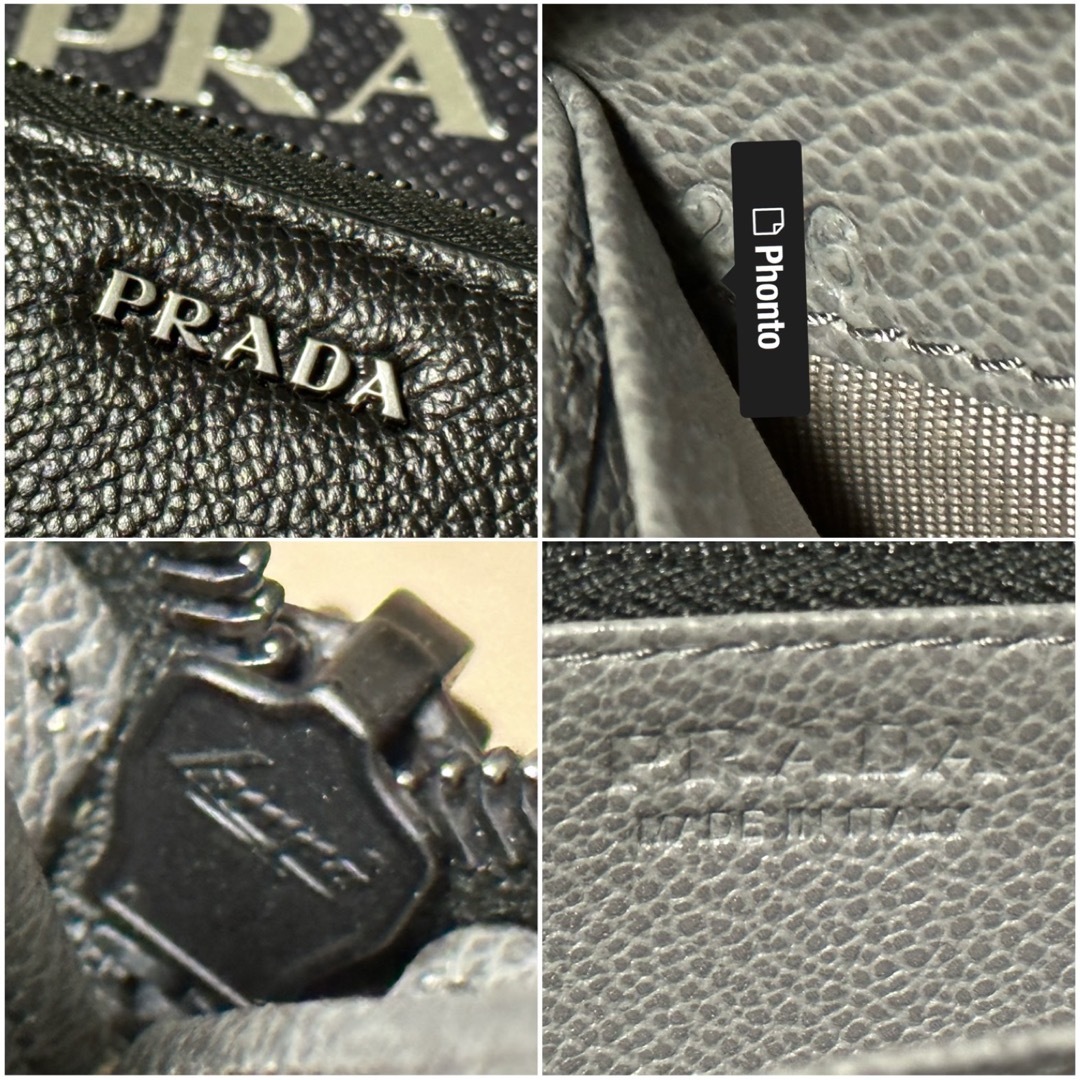 PRADA(プラダ)の■来週値上予定■定価13万 新品未使用 プラダ 長財布 二つ折り財布 PRADA メンズのファッション小物(長財布)の商品写真