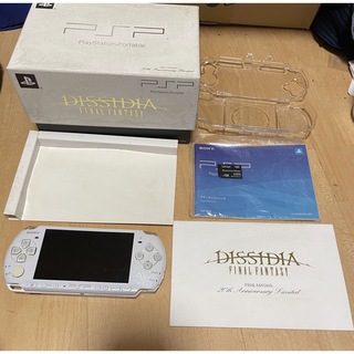 プレイステーションポータブル(PlayStation Portable)のPSP3000 本体　ディシディアバージョン　ケーブル、メモリーカード動作確認済(携帯用ゲーム機本体)