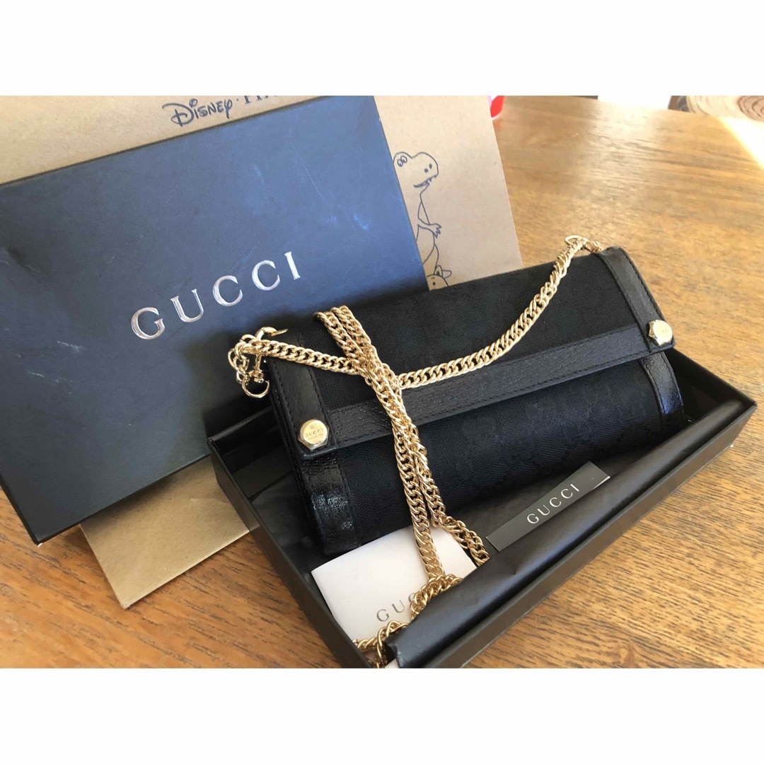 Gucci(グッチ)のGUCCI グッチ 長財布 2way チェーンショルダーバッグ  レディースのファッション小物(財布)の商品写真