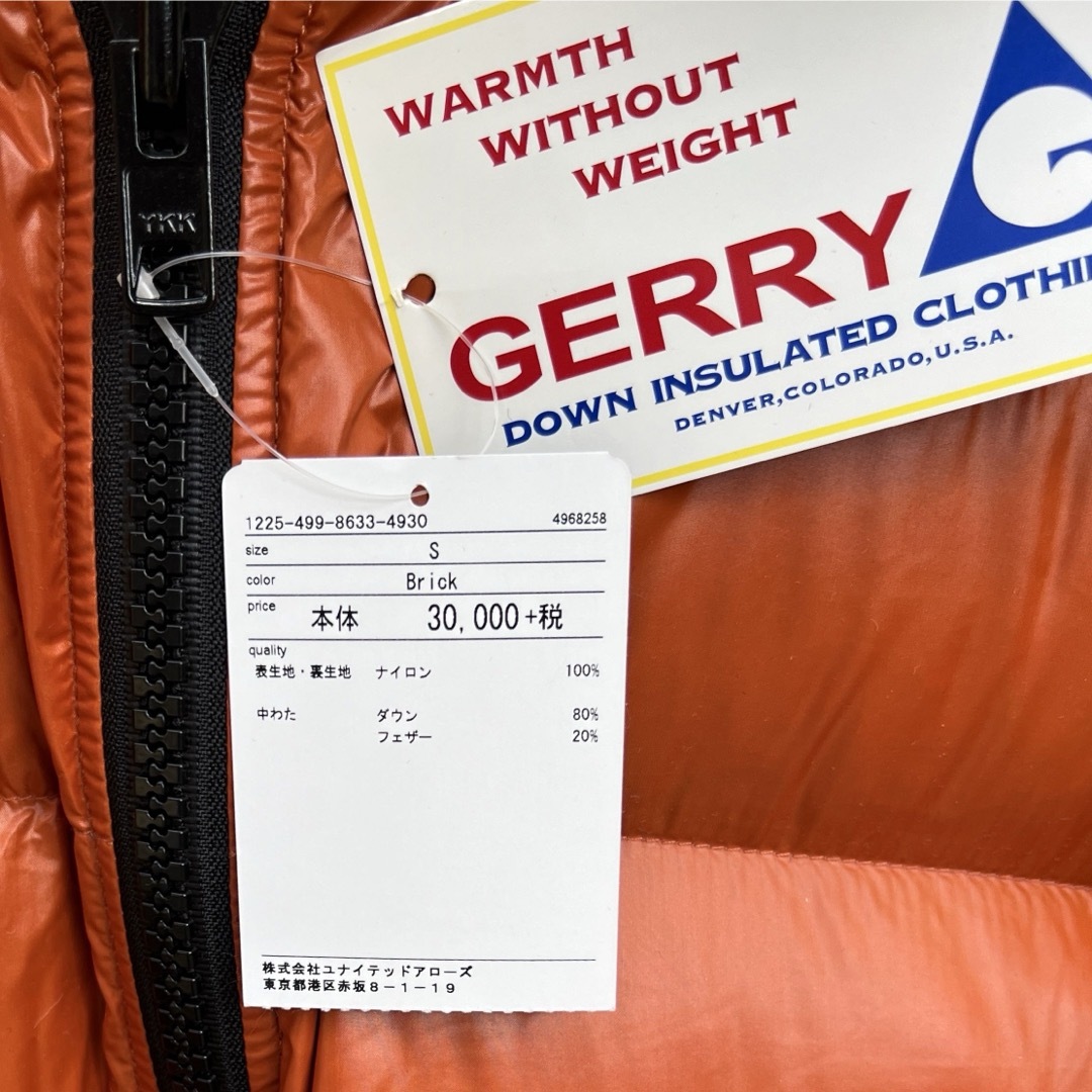 ジェリー GERRY ダウンジャケット DOWNJACKET 新品未使用紙タグ付