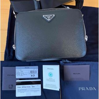 プラダ(PRADA)のPRADA プラダ ブリック サフィアーノ レザー ショルダーバッグ 2WAY(ショルダーバッグ)