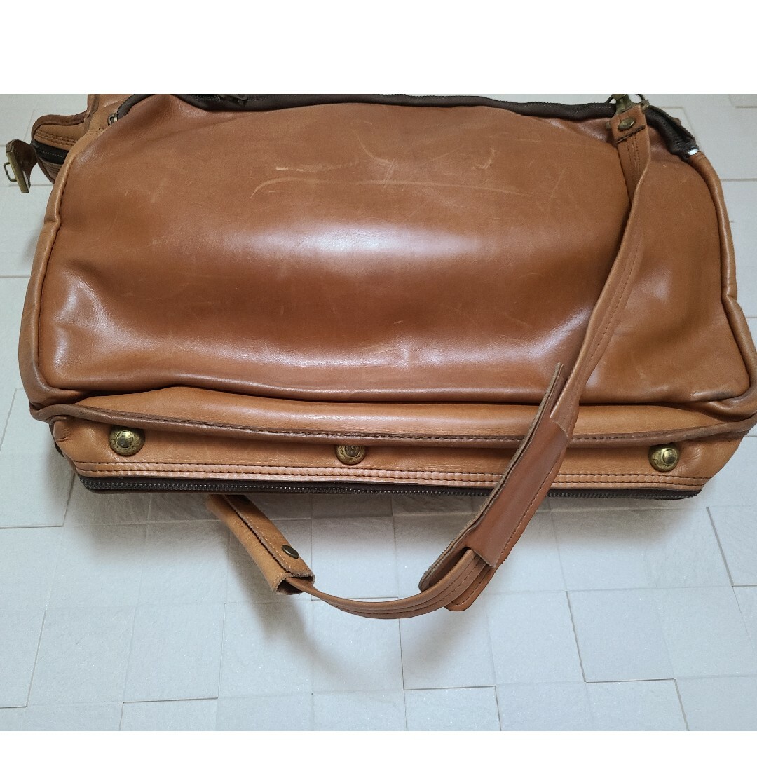レザーガーメントバッグ　ヴィンテージ　スーツケース　旅行カバン メンズのバッグ(トラベルバッグ/スーツケース)の商品写真