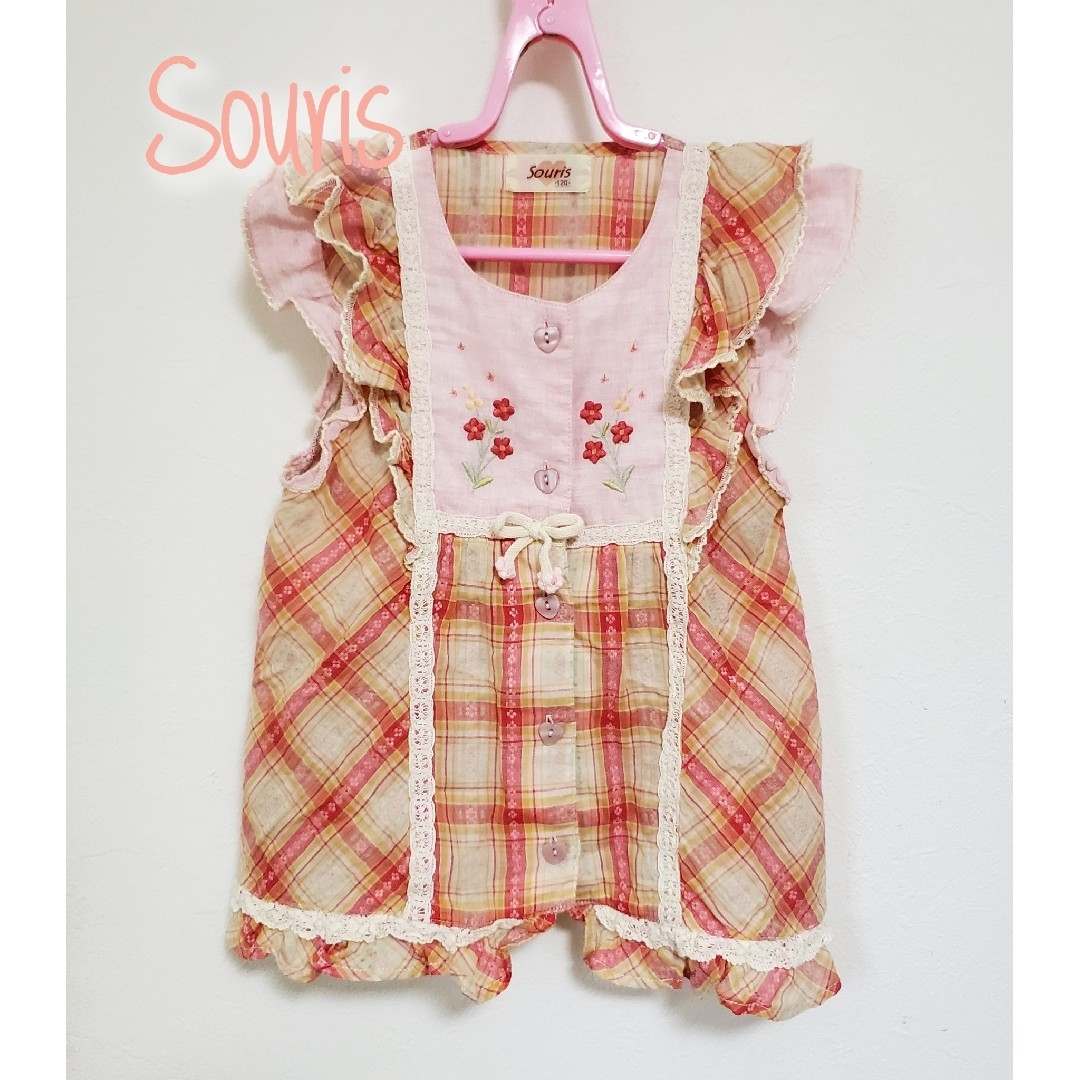 Souris(スーリー)の【120】スーリー　ノースリーブ　ブラウス キッズ/ベビー/マタニティのキッズ服女の子用(90cm~)(ブラウス)の商品写真