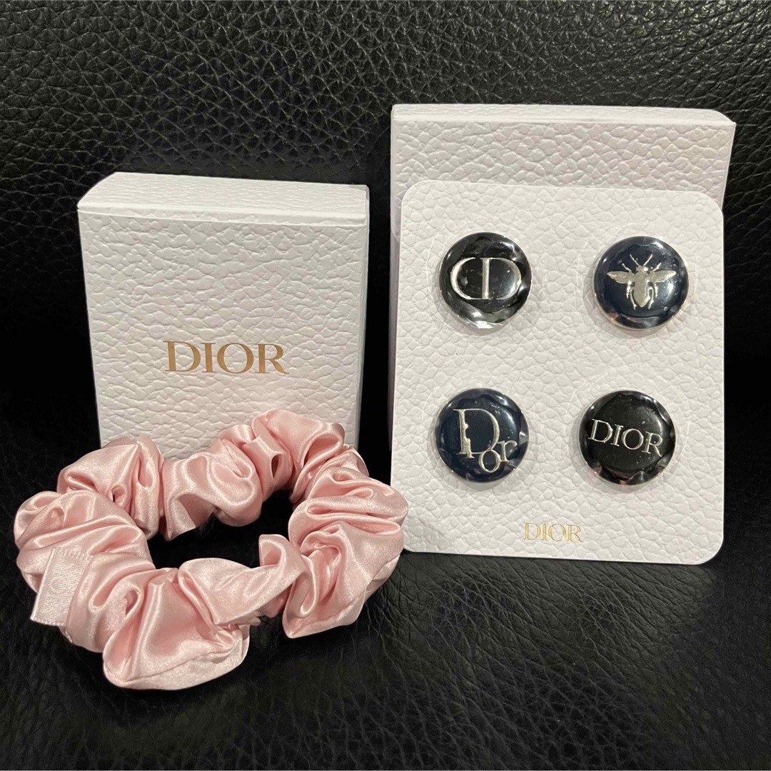 Christian Dior(クリスチャンディオール)のDior ディオール シュシュ　ピンバッジ　ノベルティ エンタメ/ホビーのコレクション(ノベルティグッズ)の商品写真