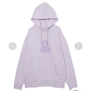 エックスガール(X-girl)のX-girlパーカーFACE PIGMENT DYED SWEAT HOODIE(パーカー)