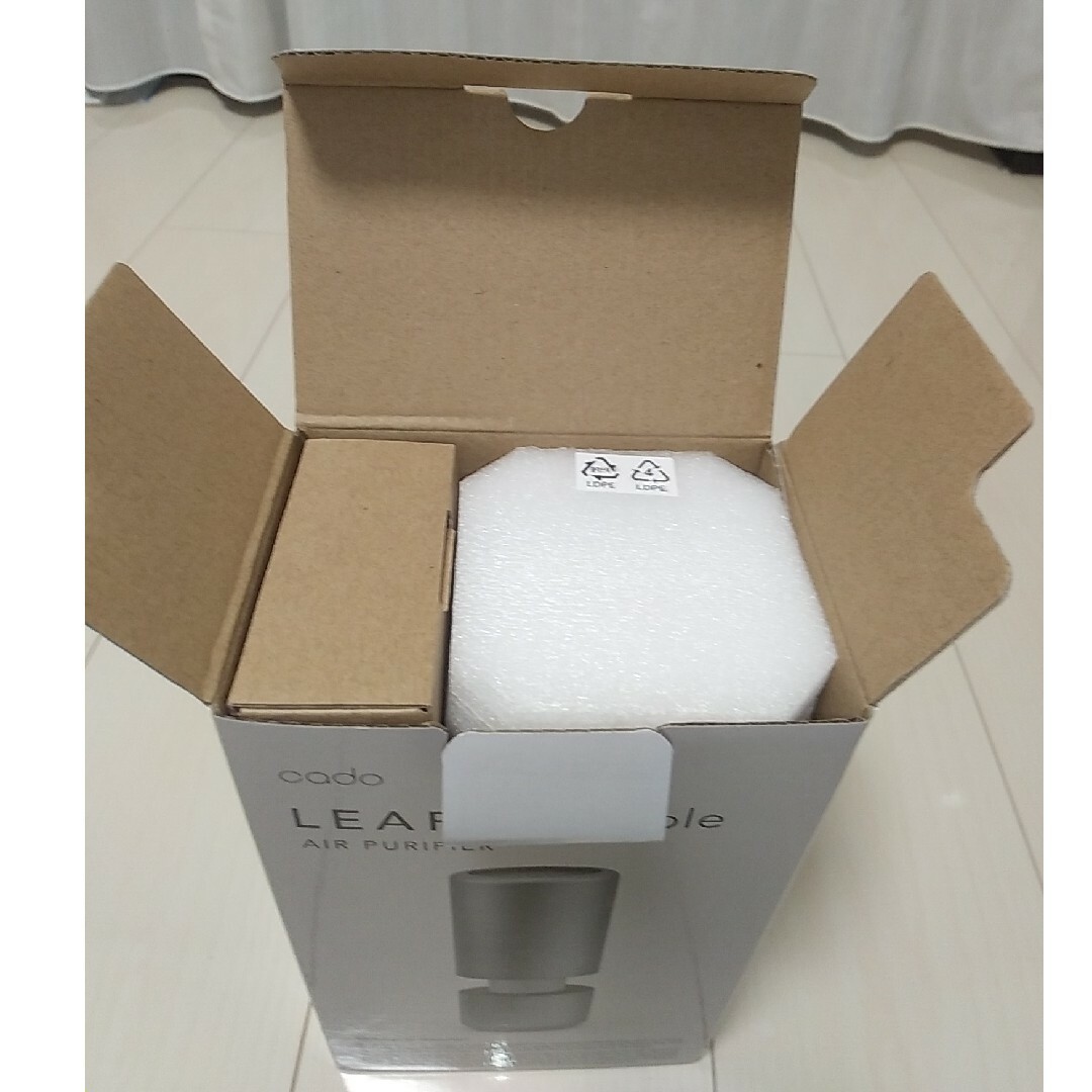 cado(カドー)のカドー 空気清浄機 LEAF Portable MP-C30 シルバー スマホ/家電/カメラの生活家電(空気清浄器)の商品写真