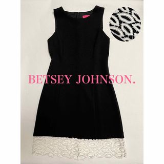 BETSEY JOHNSON - 【極美品】ベッツィジョンソン リップ柄レース ワンピース