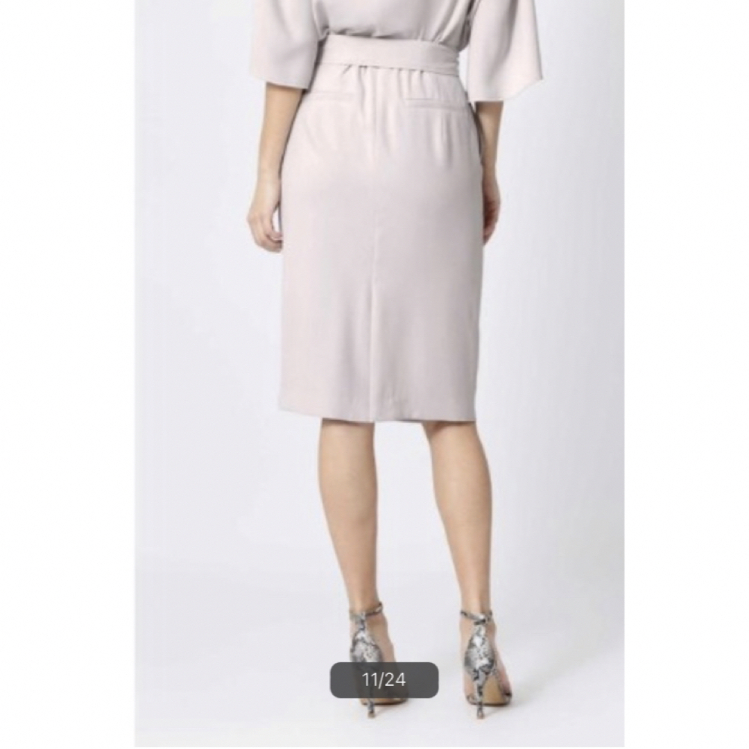 ウォッシャブル　ウエストリボンセットアップスカート　ピンキーアンドダイアン レディースのスカート(ひざ丈スカート)の商品写真