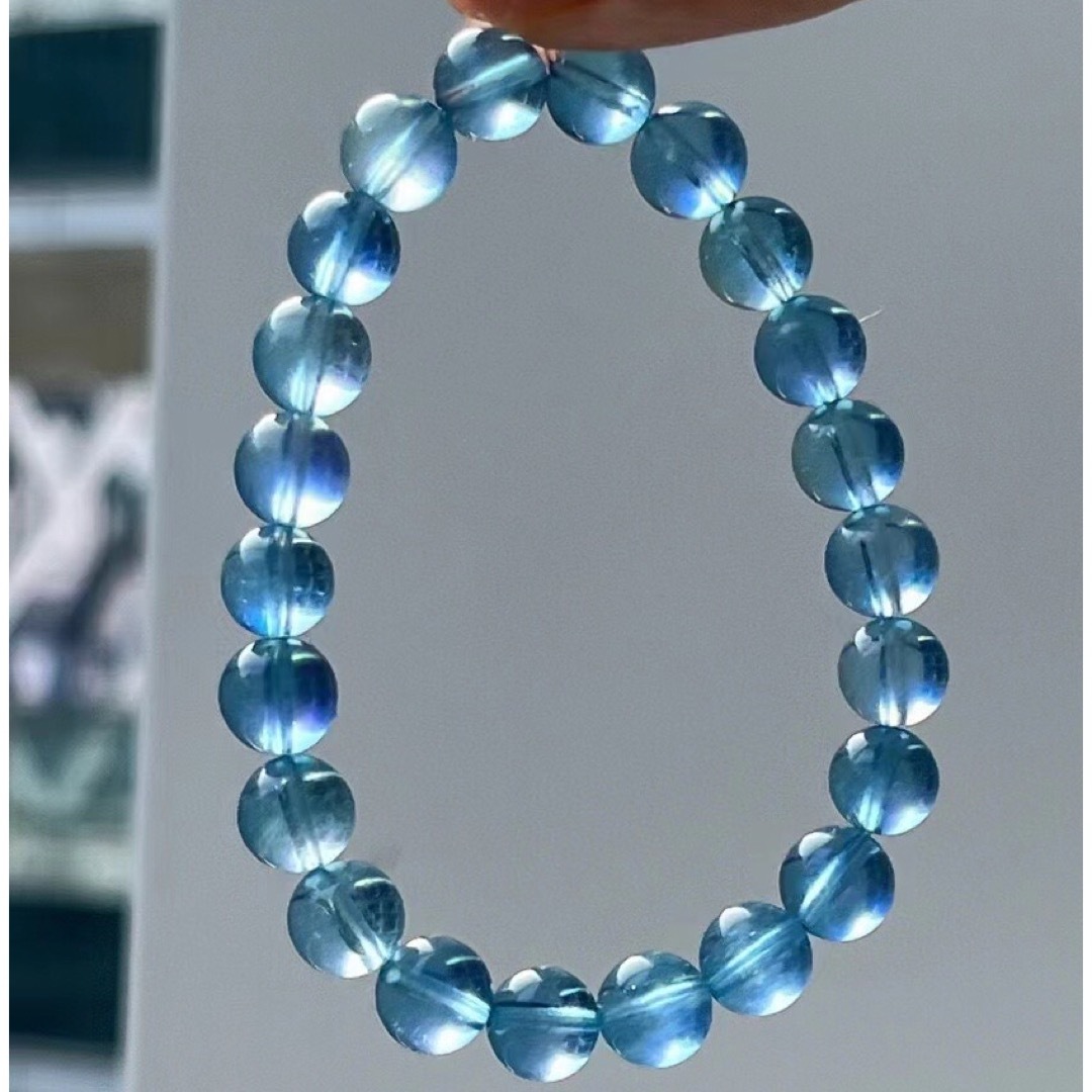 天然】アクアマリン ブレスレット8.3mm-