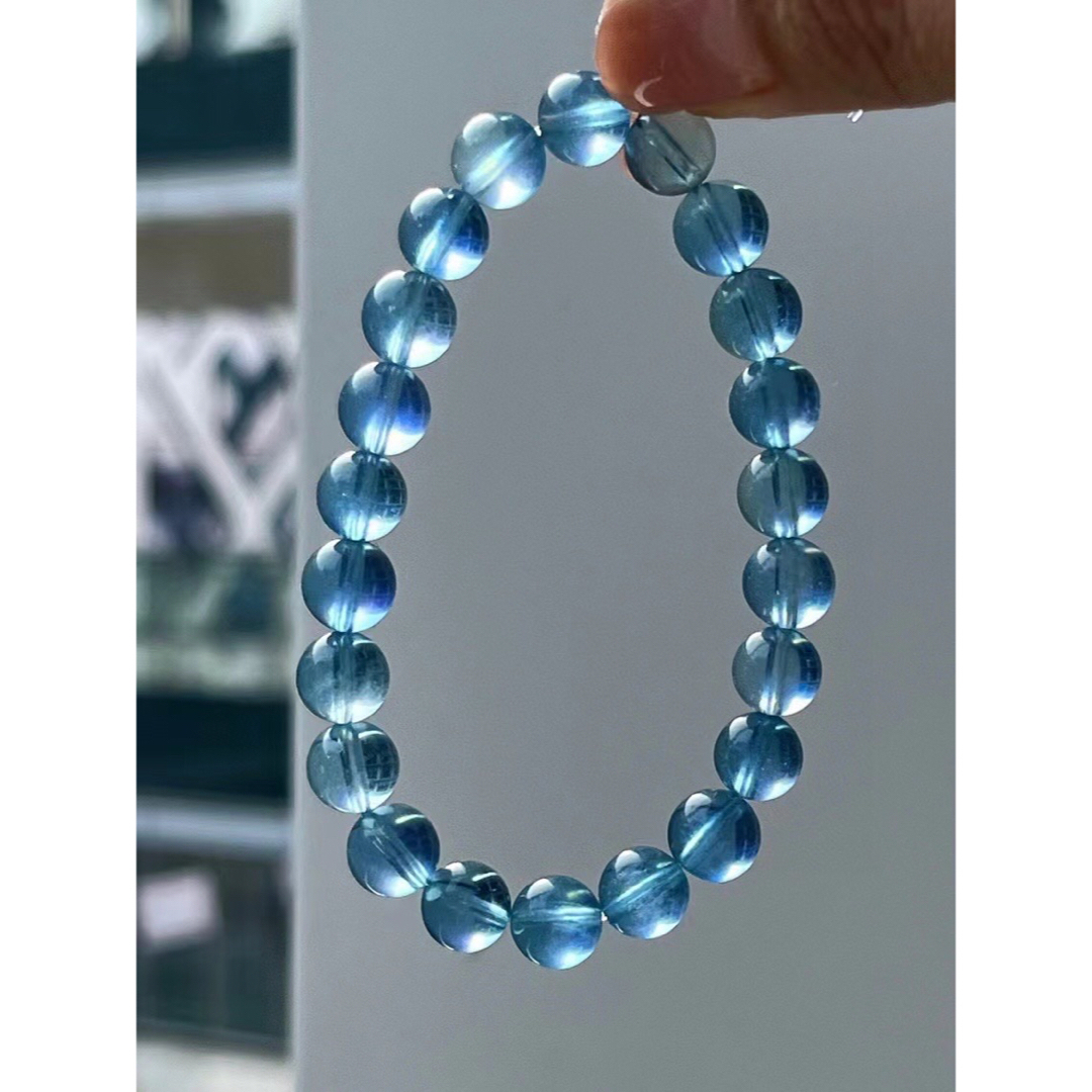 ⭐︎【天然】アクアマリン ブレスレット 8.3mm- ⭐︎【天然】アクアマリン ブレスレット 8.3mm-