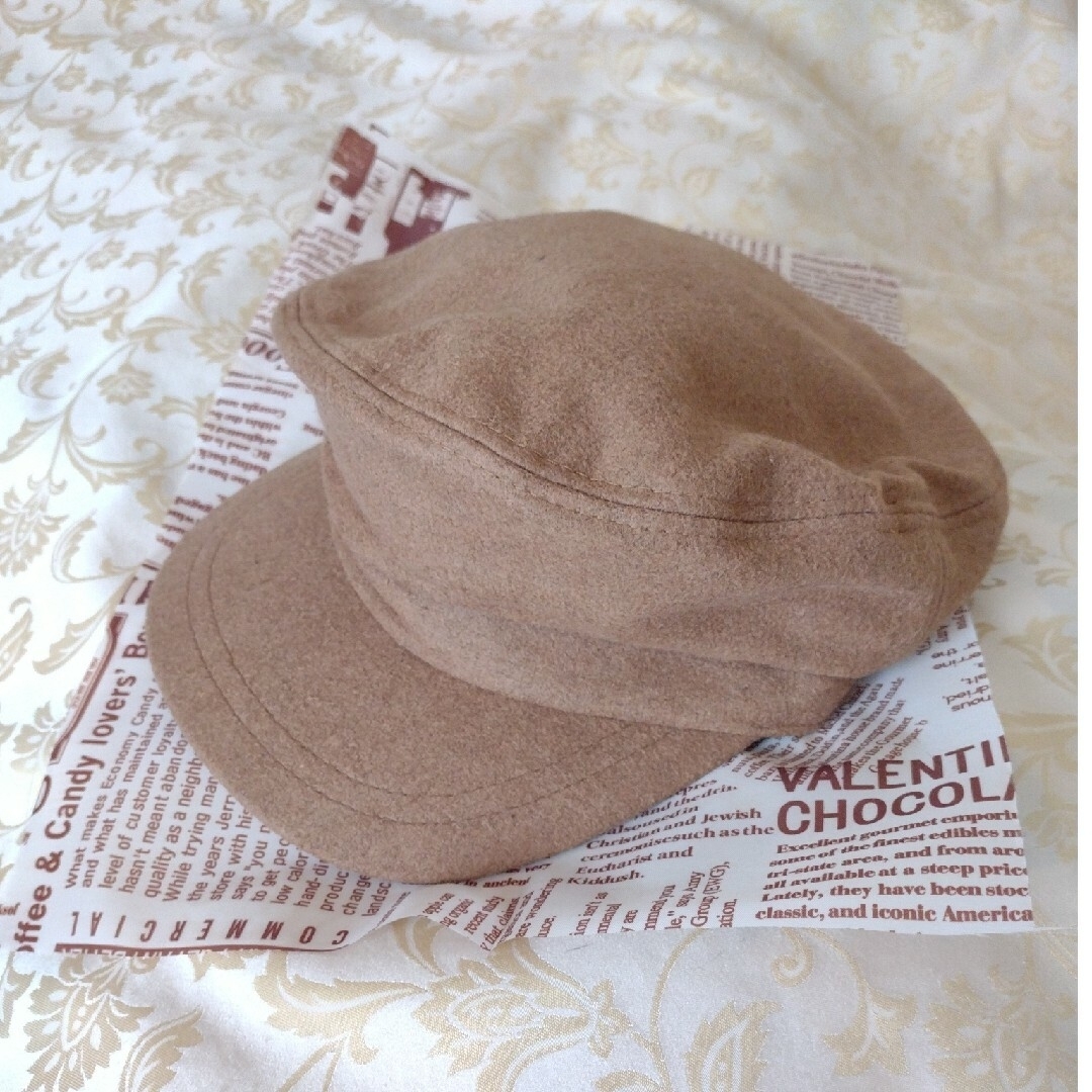 【秋~冬キャスケット帽】ブラウン　✿着用回数少ない レディースの帽子(キャスケット)の商品写真