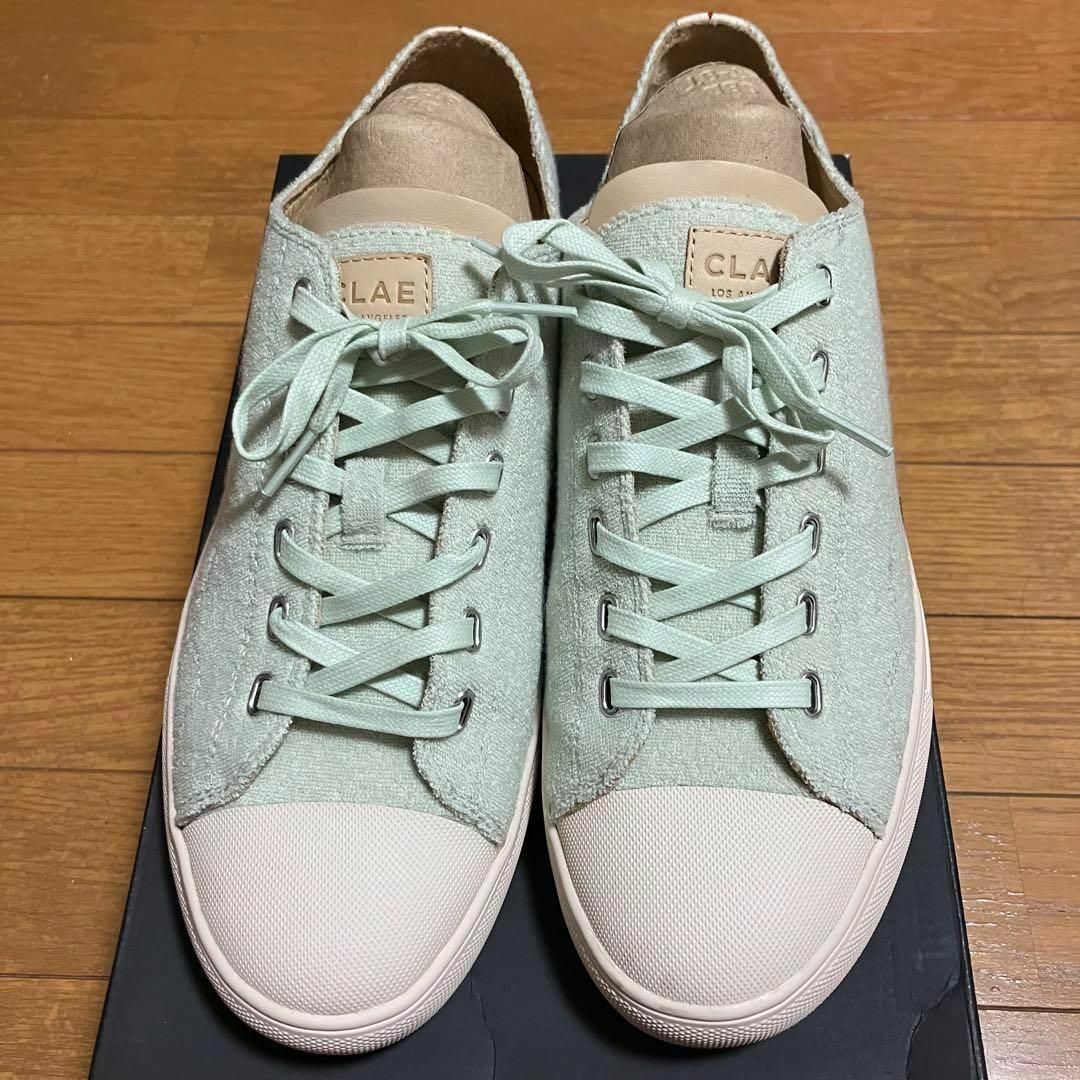 【超美品】CLAE クレイ　ライトグリーン　ファブリックシューズ　27.5cm メンズの靴/シューズ(スニーカー)の商品写真