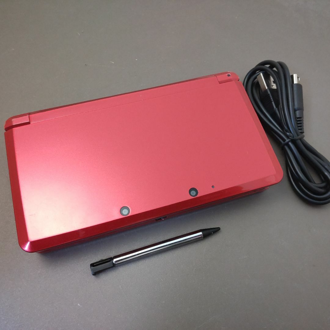 ニンテンドー3DS - 安心の整備済み！◆任天堂3DS 中古本体◆メタリックレッド◆39