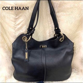 コールハーン(Cole Haan)のコールハーン　COLE HAAN ショルダーバッグ　黒　ブラック　美品(ショルダーバッグ)