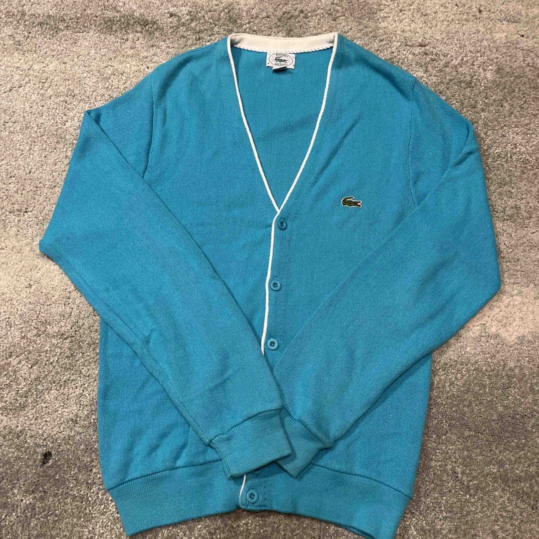 LACOSTE(ラコステ)の80s 90年代初期　ラコステカーディガン メンズのトップス(カーディガン)の商品写真