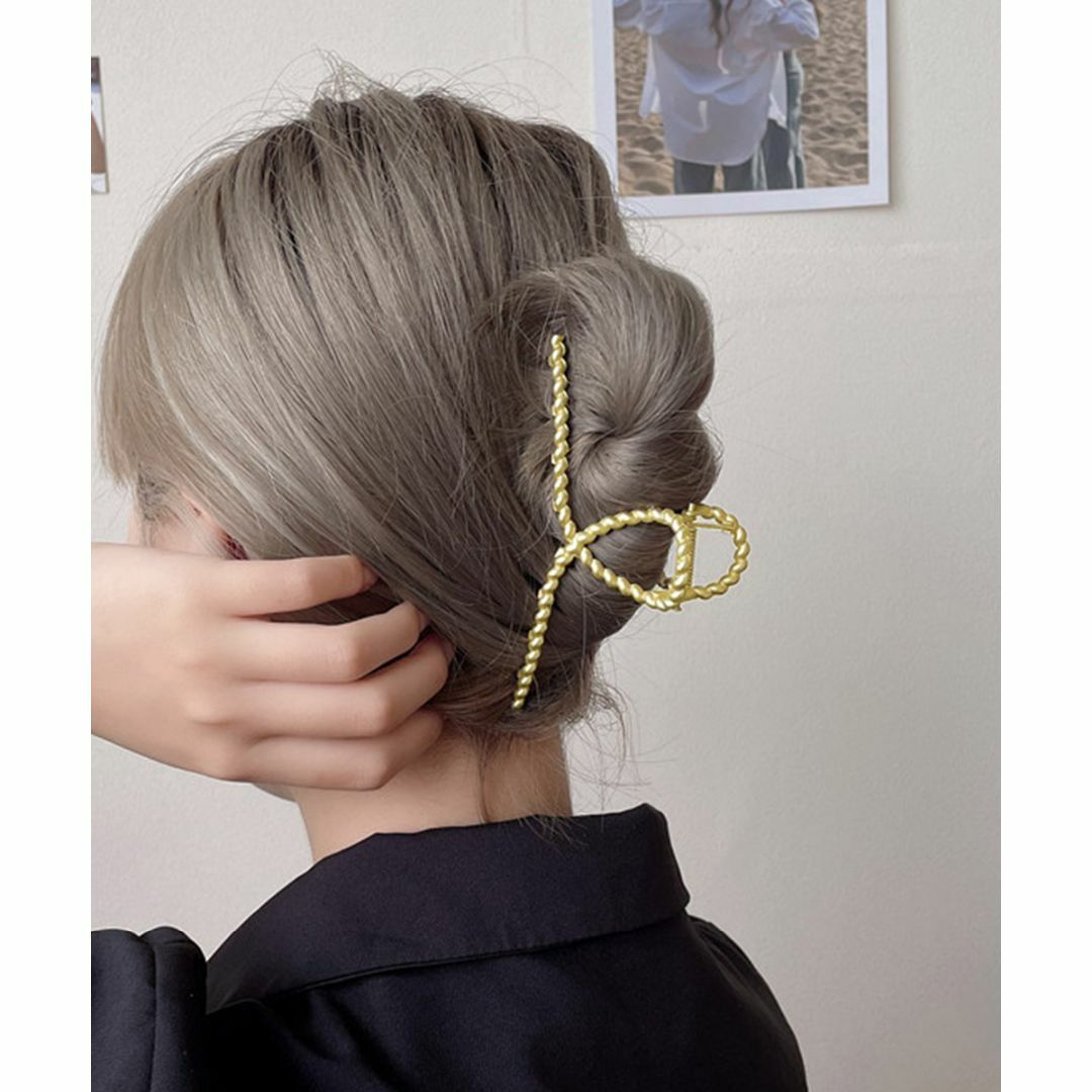 ◇バンスクリップ 韓国風 ヘアクリップ まとめ髪 ヘアアクセサリー レディースのヘアアクセサリー(バレッタ/ヘアクリップ)の商品写真