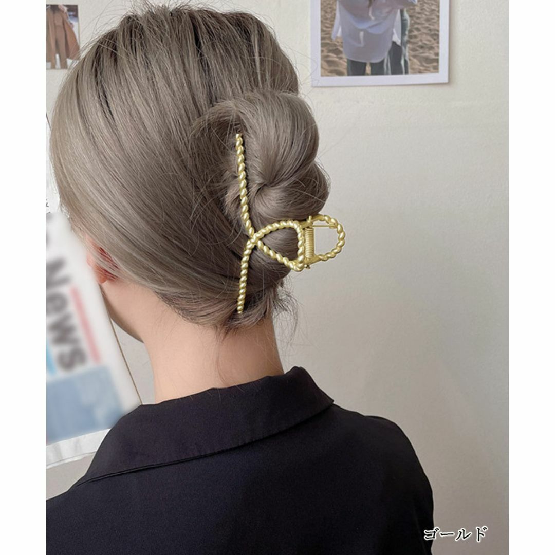 ◇バンスクリップ 韓国風 ヘアクリップ まとめ髪 ヘアアクセサリー レディースのヘアアクセサリー(バレッタ/ヘアクリップ)の商品写真