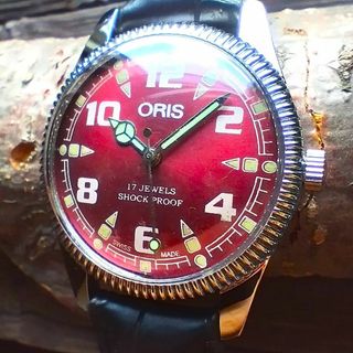 オリス(ORIS)の●美品！●オリス■ORIS 手巻き機械式ヴィンテージメンズ腕時計アンティーク即納(腕時計(アナログ))