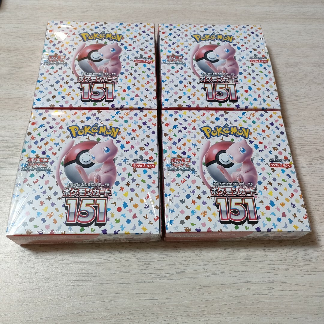 ポケモンカード 151 シュリンク付き 4BOX-