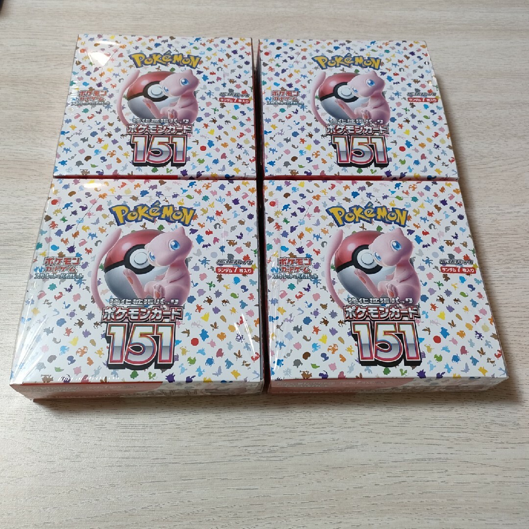 ポケモンカード 151 シュリンク付き 4BOX