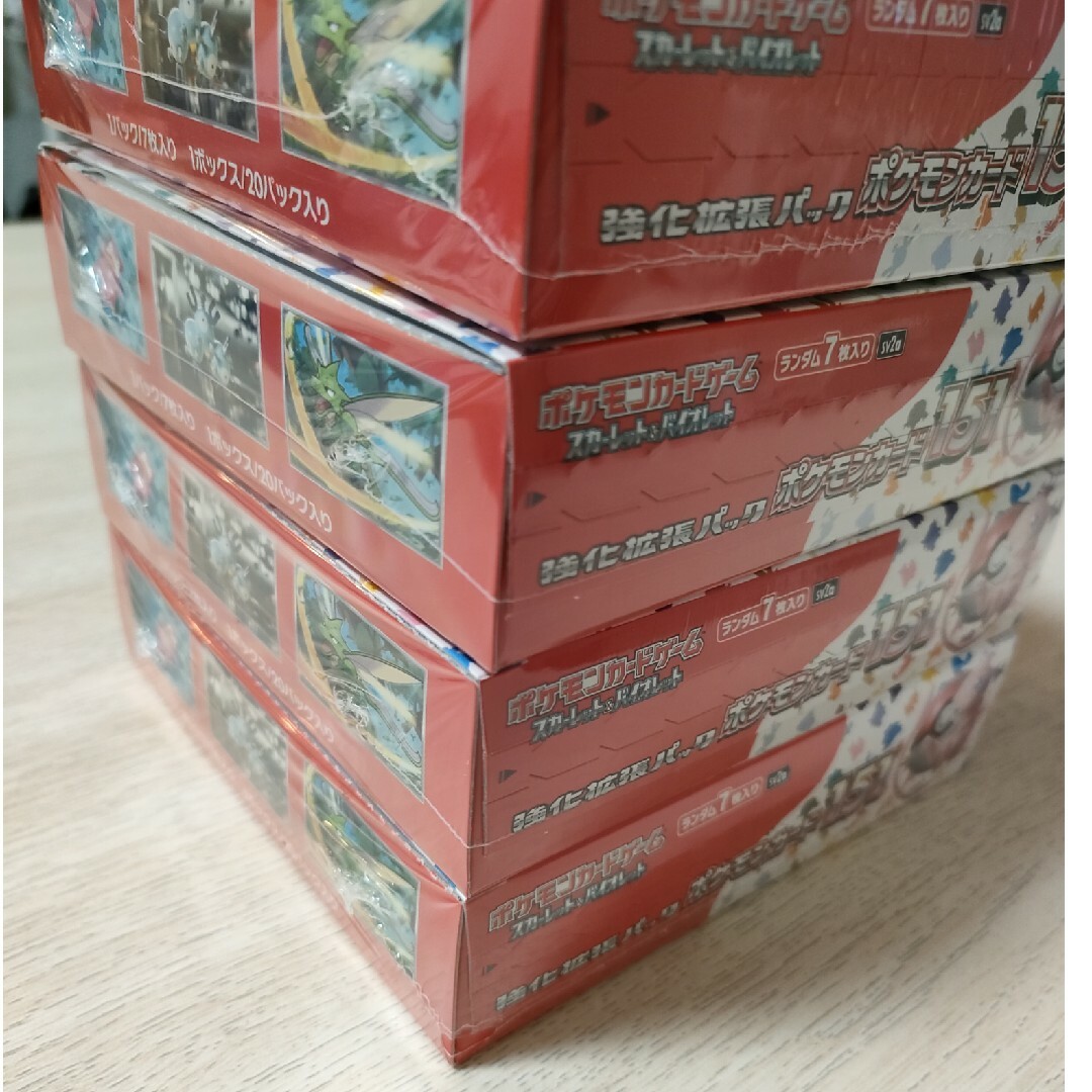 ポケモンカード 151 シュリンク付き 4BOX