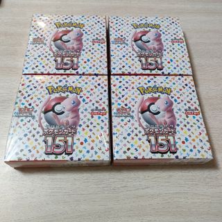 ポケモン(ポケモン)のポケモンカード 151 シュリンク付き 4BOX(Box/デッキ/パック)