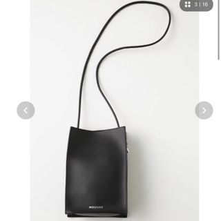 マウジー(moussy)のSQUARE ポシェット moussy 黒 ショルダーバッグ(ショルダーバッグ)