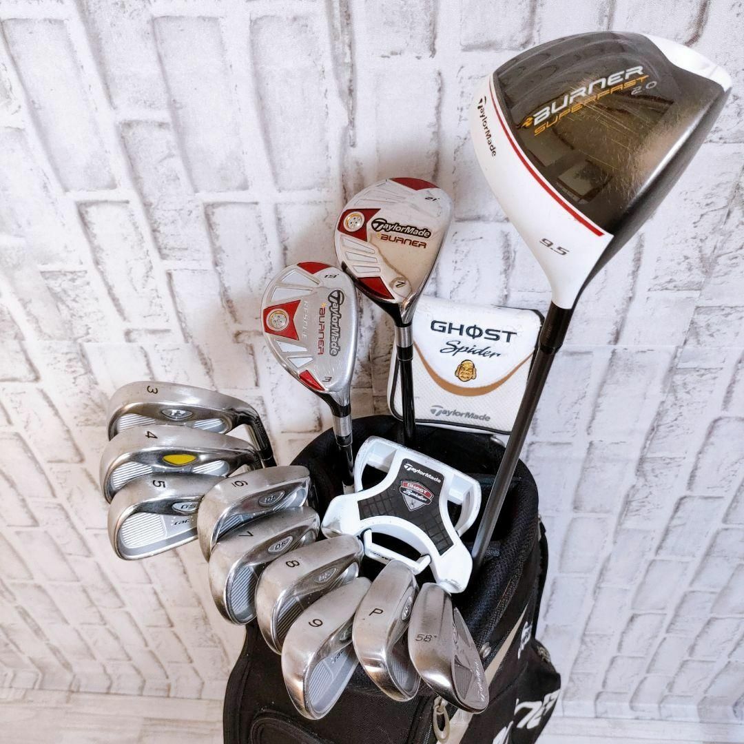 【良品】taylormade BURNER テーラーメイド  メンズゴルフセット