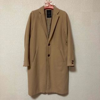 ダブルクローゼット(w closet)の最終セール　wcloset  Fサイズ　ベージュブラウン　Pコート　フリーサイズ(ロングコート)