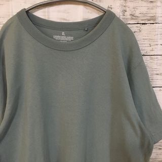 ムジルシリョウヒン(MUJI (無印良品))の【希少】無印 tシャツ コンフォータブル XL 水色(Tシャツ/カットソー(半袖/袖なし))